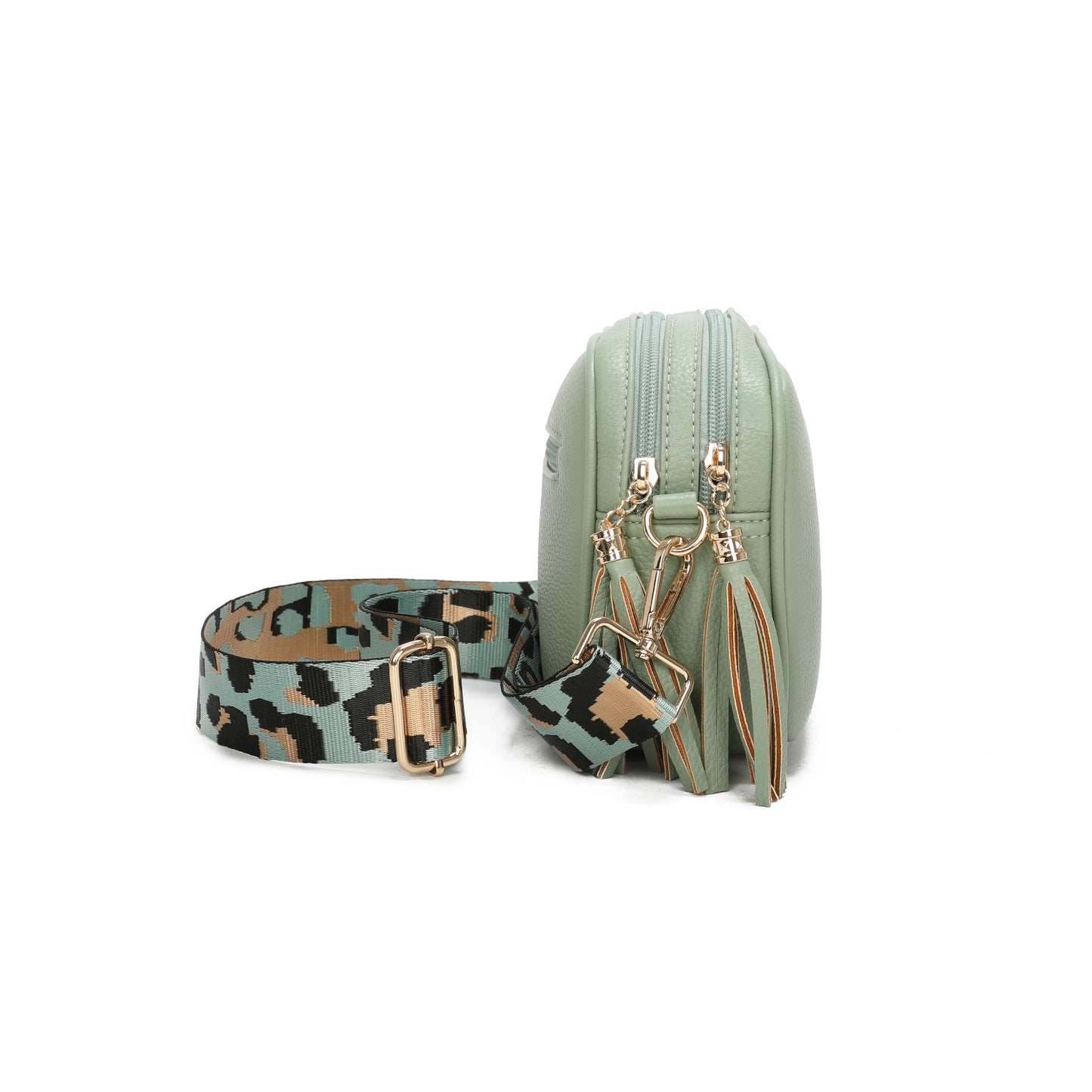 Tassel cross body bag - mint