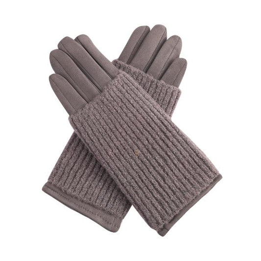 Grey 2 in 1 gloves