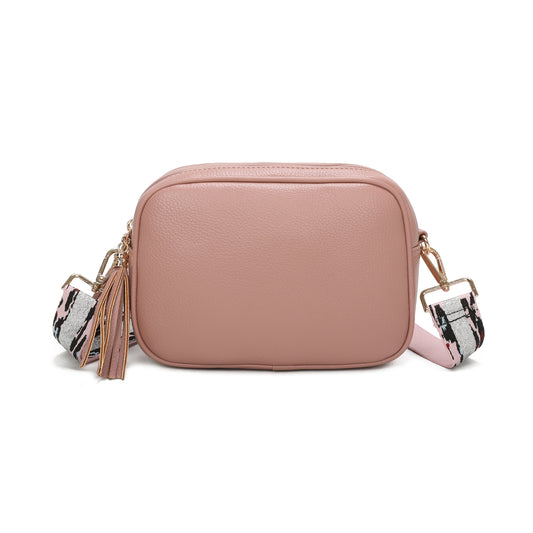 Tassel cross body bag - pink