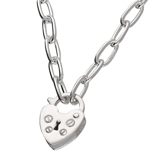 Link chain padlock necklace
